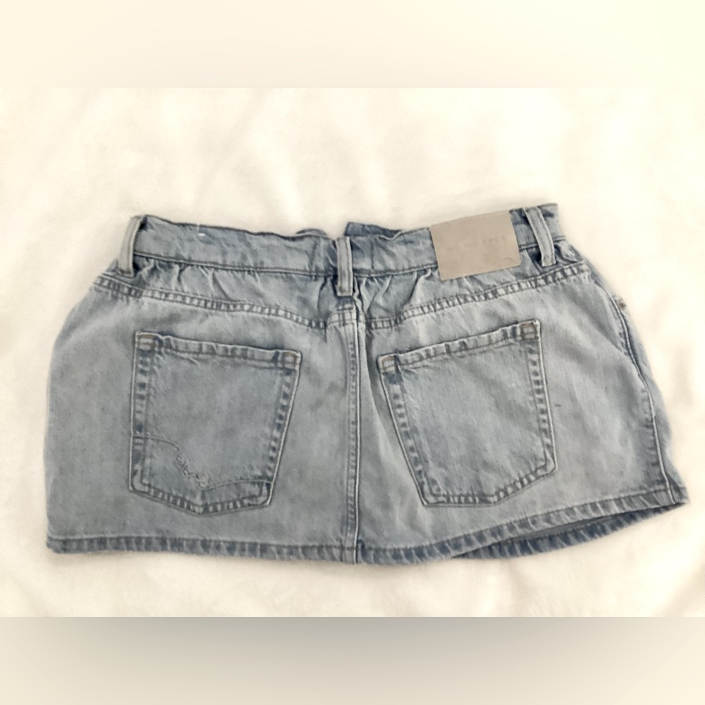 We The Free Light Blue Mini Skirt - Picture 4 of 5